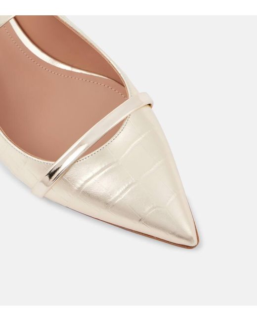 Malone Souliers Pink Maureen Leather Mules