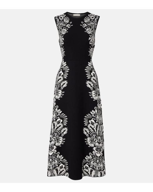 Ulla Johnson Black Liana Jacquard Midi Dress