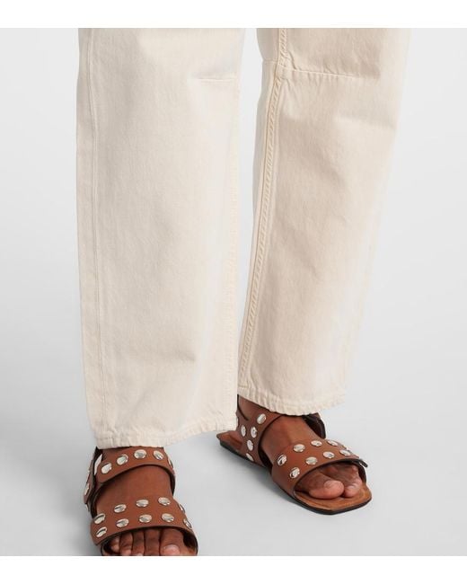 Citizens of Humanity Natural Miro High-Rise Barrel-Leg Jeans