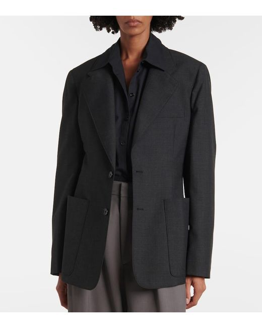 Lemaire Black Twill Blazer