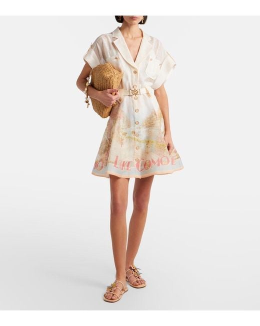 Zimmermann Pink Lilia Floral-Applique Leather Sandals