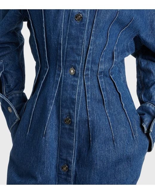 Givenchy Blue Denim Midi Dress