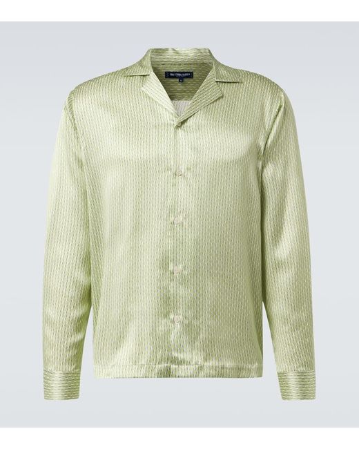 Frescobol Carioca Bedrucktes Hemd Safra Aus Seide in Green für Herren