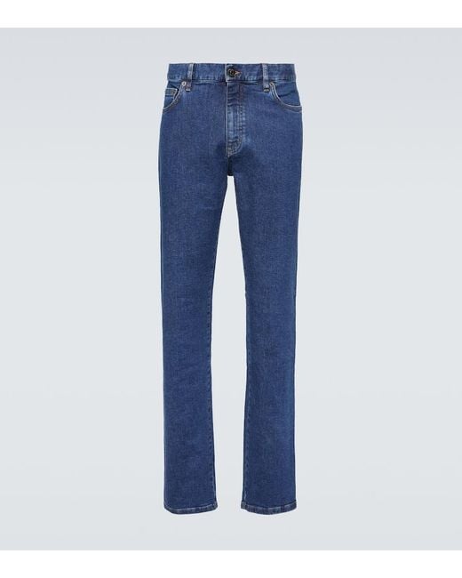Zegna Blue Roccia Slim Jeans for men