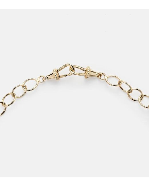 Marie Lichtenberg White Rosa 18Kt Necklace With Diamonds