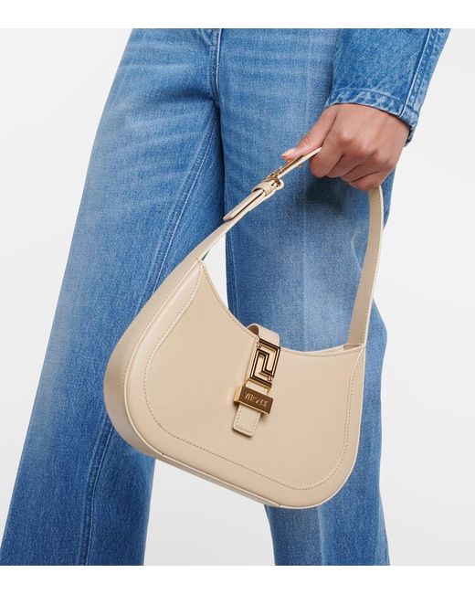 Versace small shop leather shoulder bag