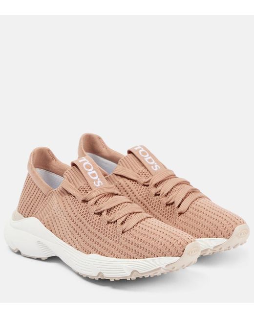 Tod's Pink Knitted Sneakers