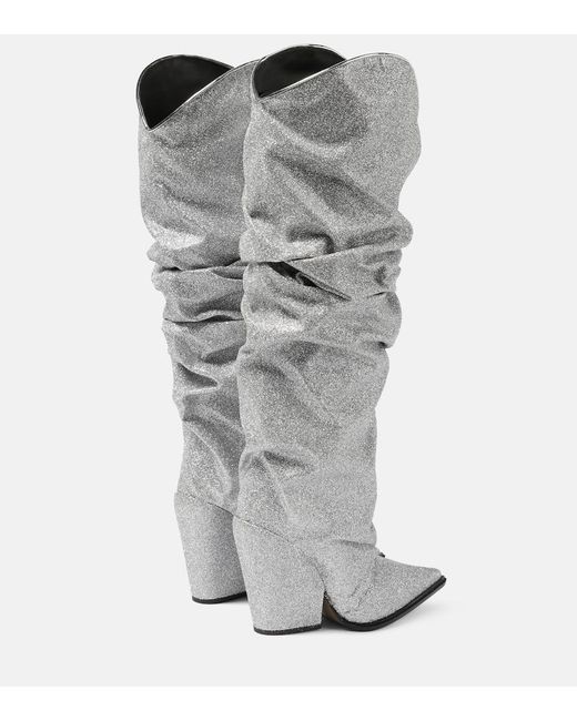 Alexandre Vauthier Gray Stiefel Mit Glitter