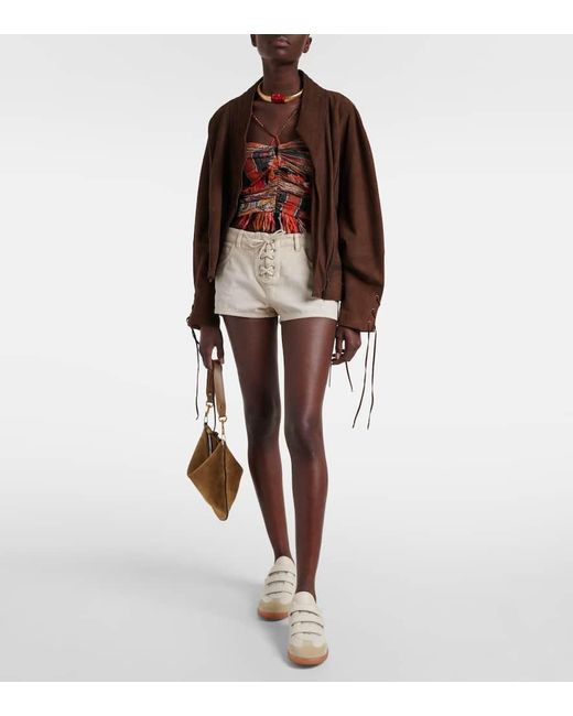 Isabel Marant White Beth Leather Sneakers