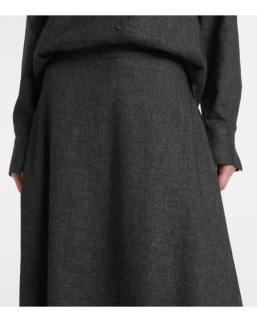 Vince Gray Jaspe Midi Skirt