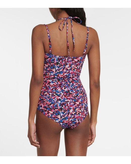 Isabel Marant Purple Stiza Swimsuit