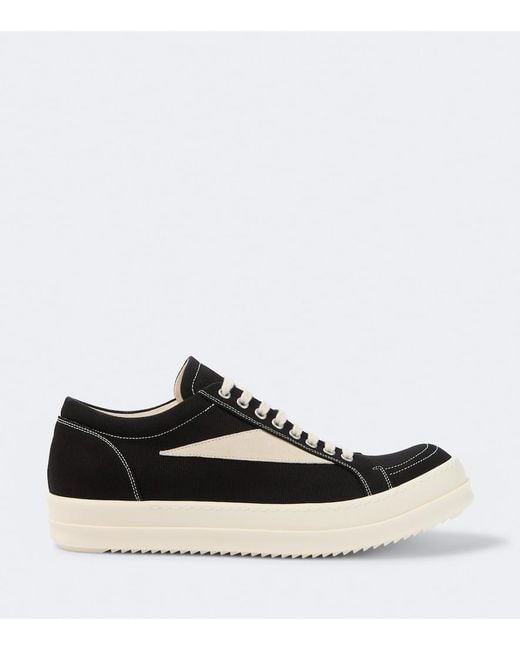 Rick Owens White Drkshdw Vintage Denim Sneakers for men