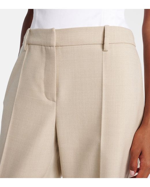 Magda Butrym Natural Wool Flared Pants