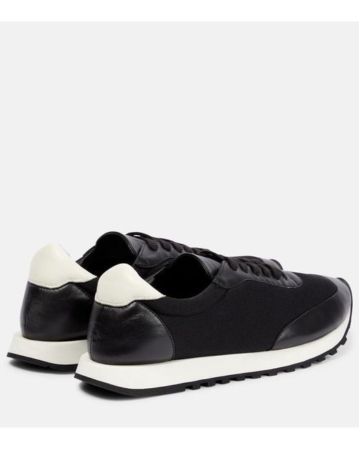 The Row Black Owen Runner Sneakers