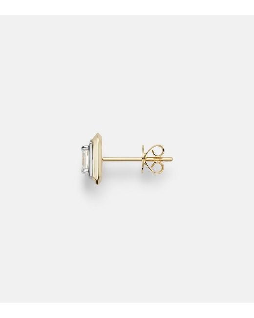 Rainbow K Metallic Einzelner Ohrring Aus 9Kt Gelbgold Mit Diamant