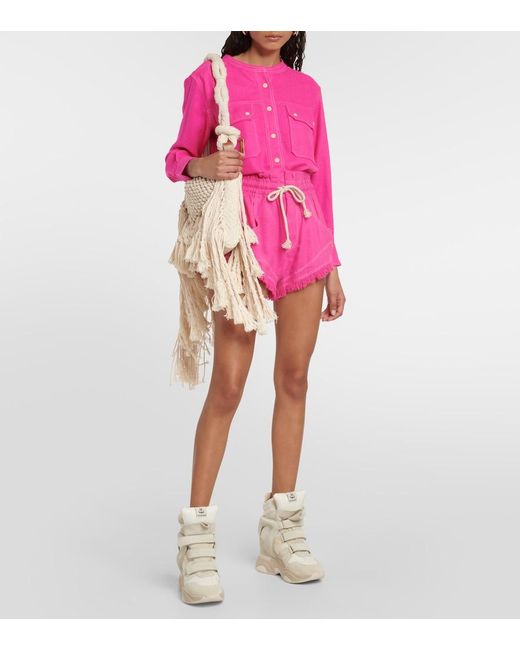 Isabel Marant Pink Tecoyo Silk Top