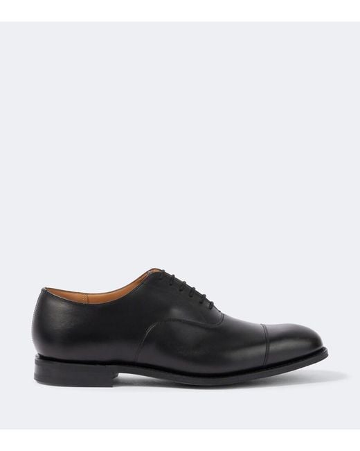 Church's Black Consul Leather Lace-Up Oxford Shoes for men