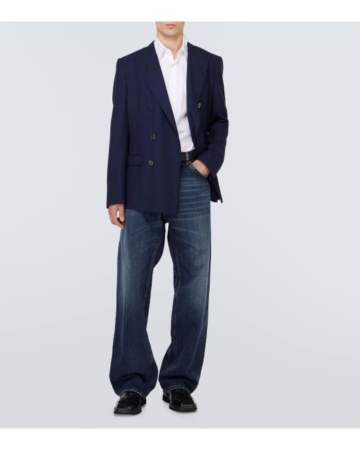 Dolce & Gabbana Blue Wide-leg Jeans for men