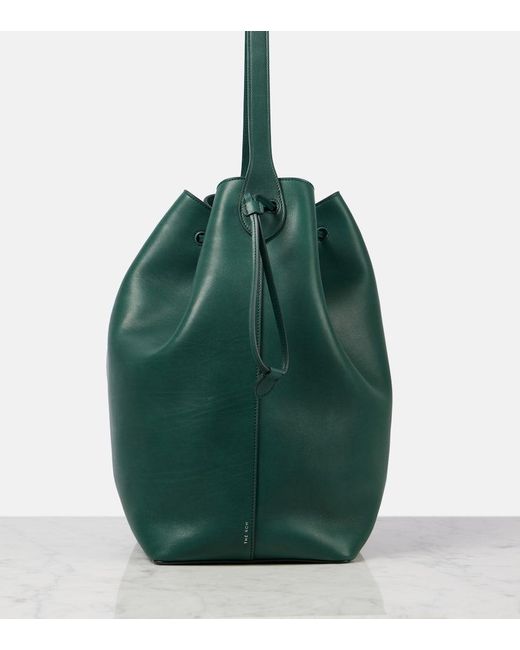 Bolso saco Belvedere de piel The Row de color Green