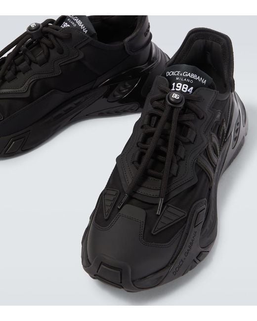 Dolce & Gabbana Black Fabric Sneaker for men