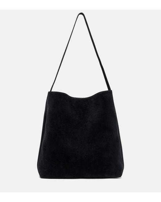 Aesther Ekme Black Sac Supple Suede Tote Bag