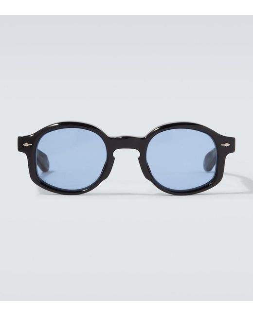 Jacques Marie Mage Blue Petrus Round Sunglasses for men