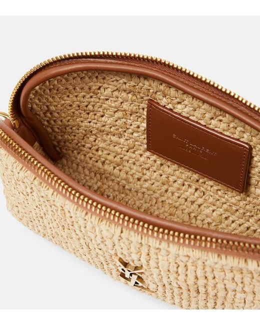 ★SAINT LAURENT★関税込♪日本未入荷♪Gaby raffia バッグ Saint Laurent - Gaby Natural Raffia Mini Crossbody