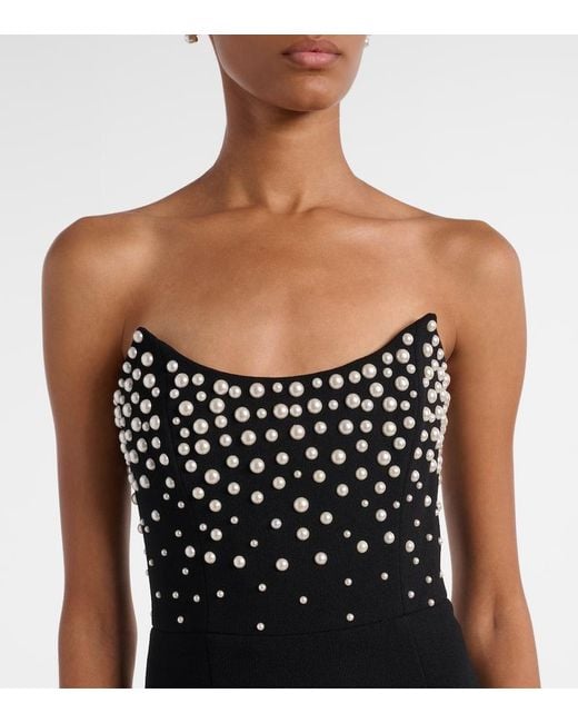 Robe Longue Lynette A Ornements Rebecca Vallance en coloris Black