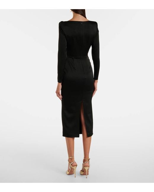 Abito Midi Asimmetrico di Alex Perry in Black