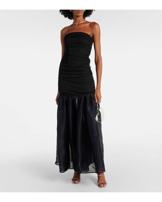 Abito Lungo Liya di Staud in Blue