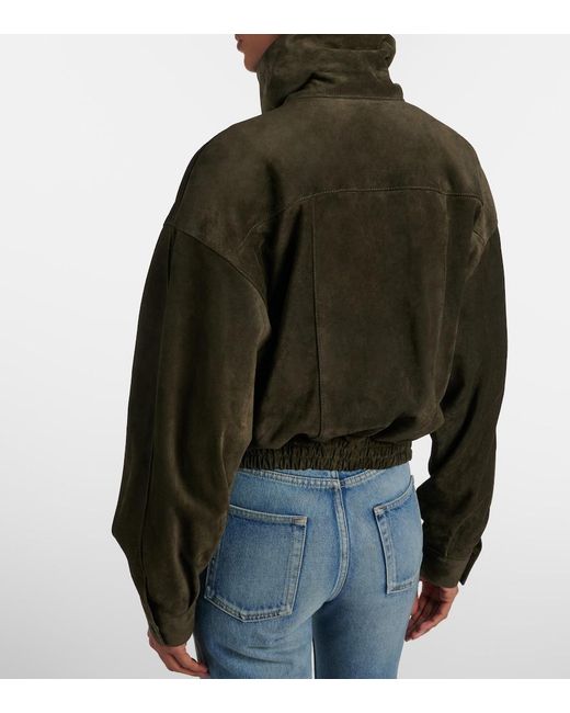 Saint Laurent Green Suede Jacket