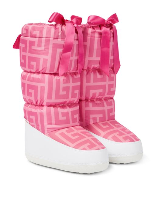 Balmain Multicolor X Barbie® After Ski Tundra Boots