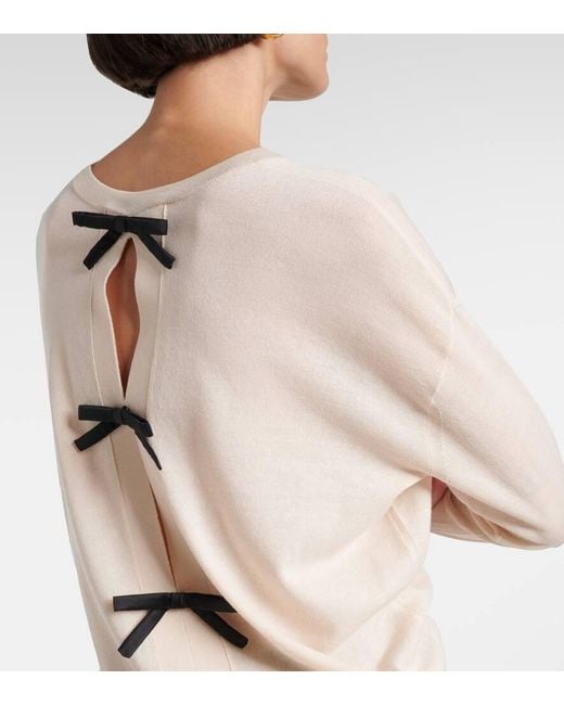 Dorothee Schumacher White Refined Essentials Wool And Cotton Sweater
