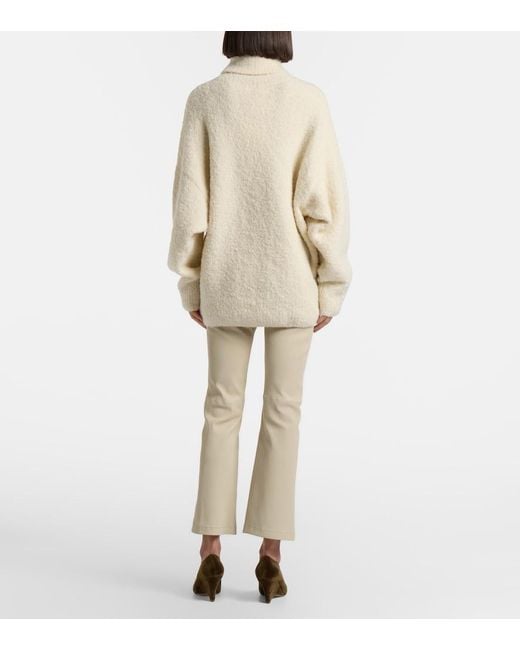 Joseph Natural Leather Bootcut Pants