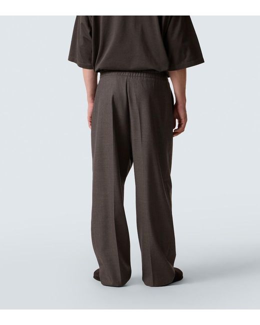 Fear Of God Gray Virgin Wool Straight Pants for men