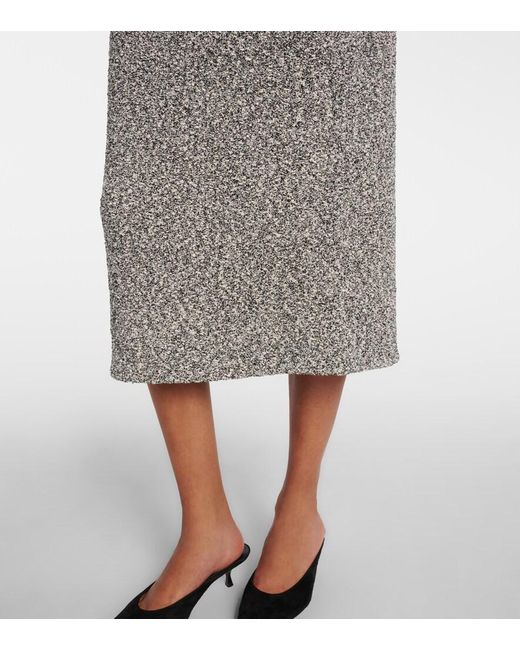 Tory Burch Gray Tweed Pencil Skirt