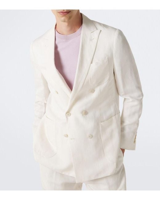 Canali Natural Kei Linen And Silk Blazer for men