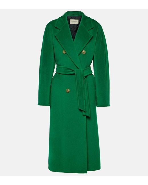 Cappotto Madame in lana e cashmere di Max Mara in Green