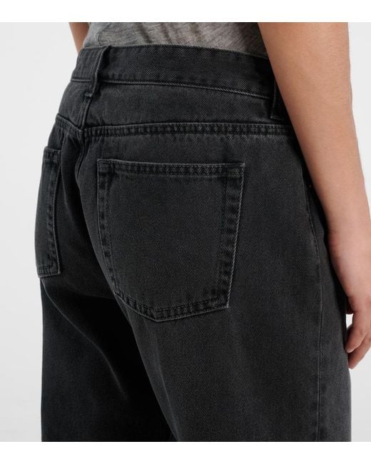 The Row Blue Mid-Rise Straight Jeans Riaco