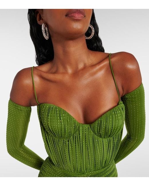 Abito Corto di Alex Perry in Green