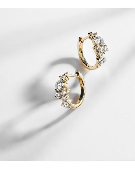 Pendientes De Oro De 14 Ct Con Diamantes Sydney Evan de color White