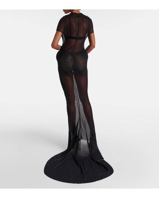 Jean Paul Gaultier Black X Shayne Oliver Robe Aus Tuell