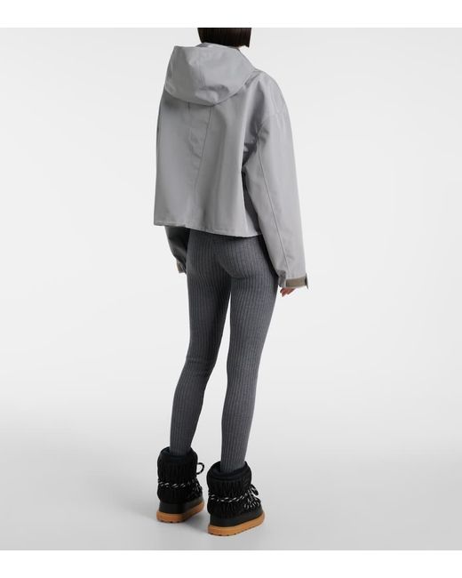 Miu Miu Gray Jacke Aus Canvas