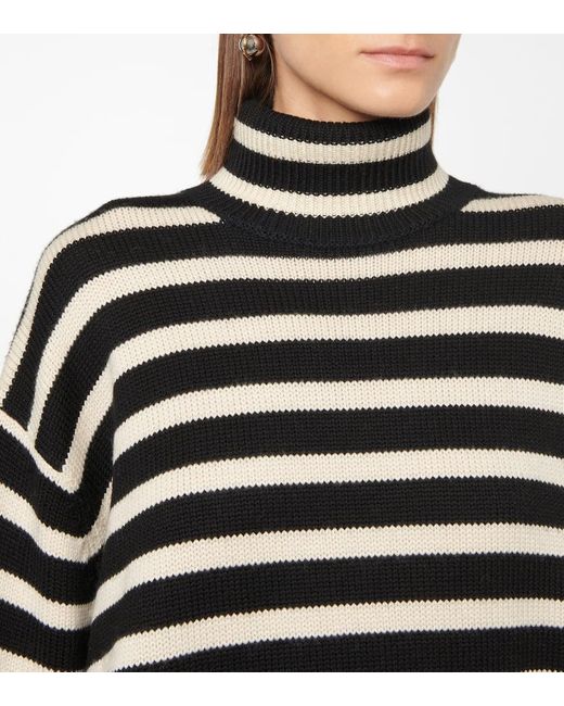Totême  Black Pullover Mit Streifen