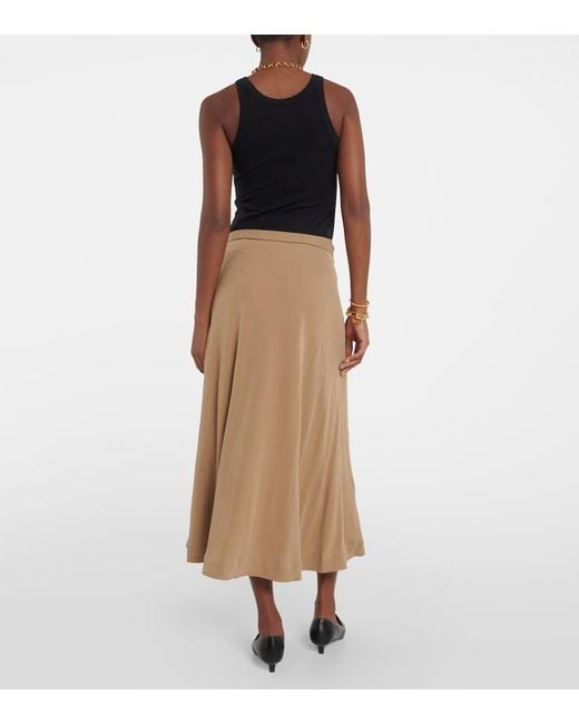 Totême  Natural Jersey Wrap Skirt