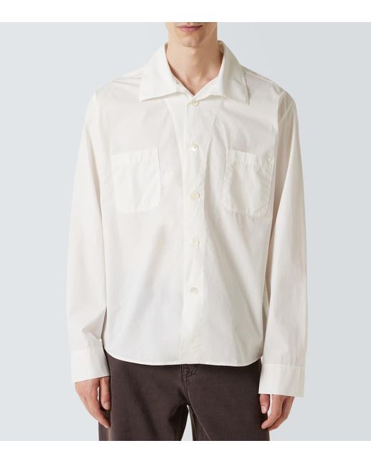 Camisa Funnel En Popelin De Algodon Our Legacy de hombre de color White