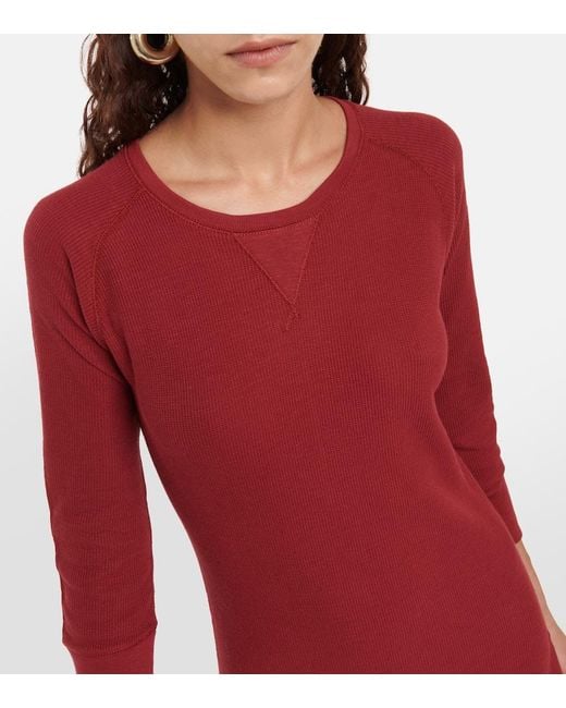 Polo Ralph Lauren Red Cotton Midi Dress