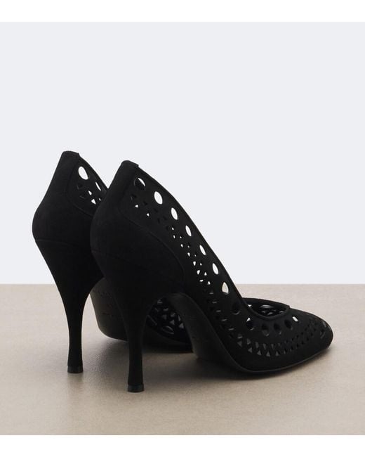 Alaïa Black Vienne Suede Pumps