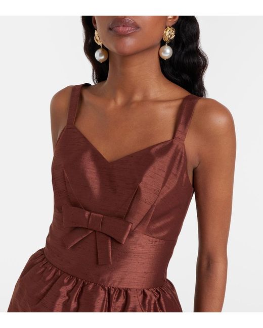 ShuShu/Tong Red Bow-Detail Minidress