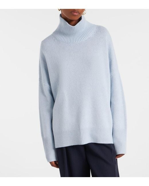 Lisa Yang White Oversize-Pullover Heidi Aus Kaschmir